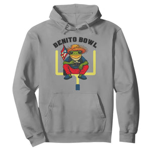 Benito Bowl Coquí Frog Football Hoodie Funny Puerto Rico Flag Game Day Music Fans TS02 Sport Gray Print Your Wear