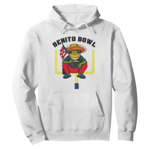 Benito Bowl Coquí Frog Football Hoodie Funny Puerto Rico Flag Game Day Music Fans TS02 White Print Your Wear