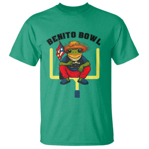 Benito Bowl Coquí Frog Football T Shirt Funny Puerto Rico Flag Game Day Music Fans TS02 Irish Green Print Your Wear