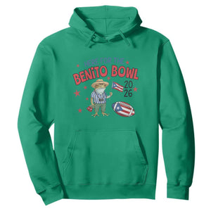 Here for the Benito Bowl 2026 Coquí Frog Hoodie Puerto Rican Funny Football Music Fans TS02 Irish Green Print Your Wear
