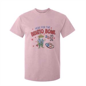 Here for the Benito Bowl 2026 Coquí Frog T Shirt For Kid Puerto Rican Funny Football Music Fans TS02 Light Pink Print Your Wear