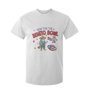 Here for the Benito Bowl 2026 Coquí Frog T Shirt For Kid Puerto Rican Funny Football Music Fans TS02 White Print Your Wear