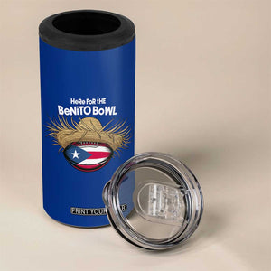 Here for the Benito Bowl Straw Hat 4 in 1 Can Cooler Tumbler Puerto Rico Flag Football Music Fans TS02 Print Your Wear