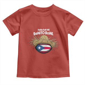 Here for the Benito Bowl Straw Hat Toddler T Shirt Puerto Rico Flag Football Music Fans TS02 Red Print Your Wear