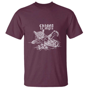 Chinga La Migra Protest Cat T Shirt Spanish Resistance Against Ice TS02 Maroon Print Your Wear