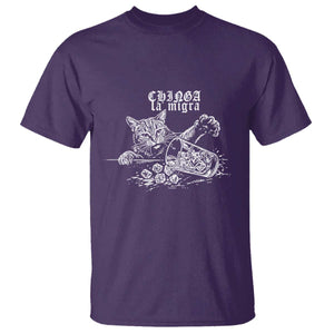 Chinga La Migra Protest Cat T Shirt Spanish Resistance Against Ice TS02 Purple Print Your Wear