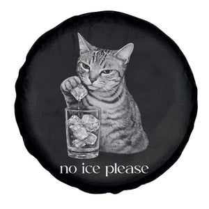 No Ice Please Realistic Angry Cat Graphic Spare Tire Cover Resistance Against Ice Protest TS02 Print Your Wear
