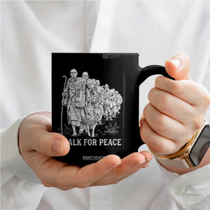 Walk for Peace Walking Monks and Aloka the Dog Coffee Mug Buddhist Mindfulness Spiritual Religious Faith TS02 Print Your Wear
