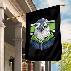 Cool Hawk Wearing Hoodie Graphic Garden Flag Game Day Swagger TS02 Print Your Wear