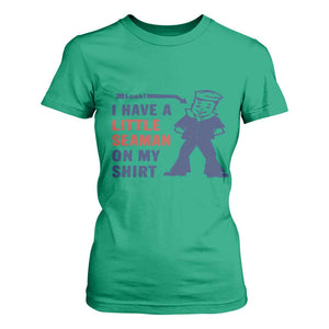 Funny Sailor Pun T Shirt For Women I Have Little Seaman on My Shirt Retro Humor TS02 Irish Green Print Your Wear