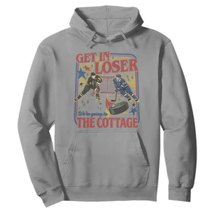Get In Loser We’re Going To The Cottage Hoodie Hockey Romance LGBT Retro Summer Road Trip TS02 Sport Gray Print Your Wear