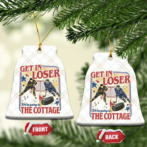 Get In Loser We’re Going To The Cottage Ceramic Ornament Hockey Romance LGBT Retro Summer Road Trip TS02 Print Your Wear