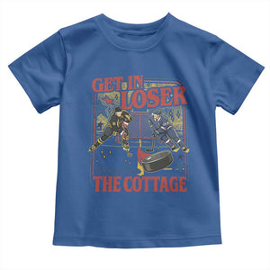 Get In Loser We’re Going To The Cottage Toddler T Shirt Hockey Romance LGBT Retro Summer Road Trip TS02 Royal Blue Print Your Wear
