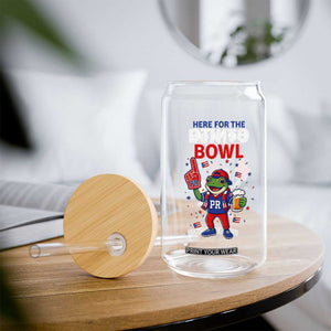Funny Benito Bowl Puerto Rican Football Glass Can Coquí Frog Music Fan with Beer and Foam Finger TS02 Print Your Wear