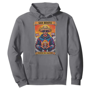 Funny San Benito Patron del Halftime Hoodie Bowl 2026 Puerto Rican Football Music Fan TS02 Charcoal Print Your Wear