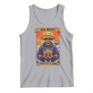 Funny San Benito Patron del Halftime Tank Top Bowl 2026 Puerto Rican Football Music Fan TS02 Athletic Heather Print Your Wear