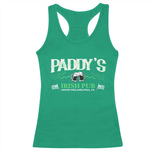 Funny St Patricks Day Drinking Racerback Tank Top Paddy Irish Pub TS02 Irish Green Print Your Wear