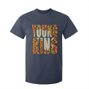 African Kente Young King T Shirt For Kid TS02 Navy Print Your Wear