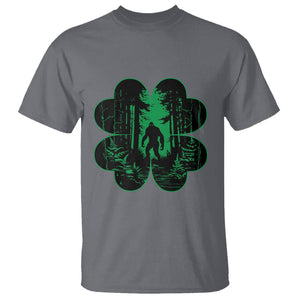 Funny St. Patricks Day Bigfoot T Shirt Sasquatch Shamrock Paddys Irish TS02 Charcoal Printyourwear