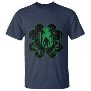 Funny St. Patricks Day Bigfoot T Shirt Sasquatch Shamrock Paddys Irish TS02 Navy Printyourwear