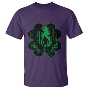 Funny St. Patricks Day Bigfoot T Shirt Sasquatch Shamrock Paddys Irish TS02 Purple Printyourwear