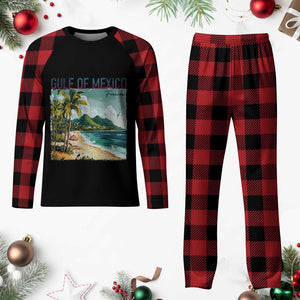 Gulf of Mexico Forever Plaid Pajama Set Retro Beach TS02 Buffalo Plaid Print Your Wear