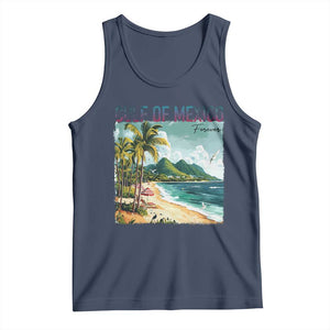 Gulf of Mexico Forever Tank Top Retro Beach TS02 Navy Print Your Wear