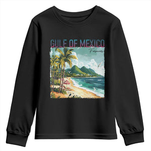 Gulf of Mexico Forever Youth Sweatshirt Retro Beach TS02 Black Print Your Wear