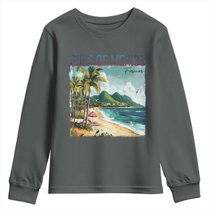 Gulf of Mexico Forever Youth Sweatshirt Retro Beach TS02 Dark Heather Print Your Wear