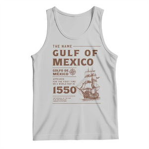 Gulf of Mexico Name Origin 1550 Tank Top Sailing Ship Retro Vintage TS02 Ash Print Your Wear