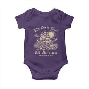 The Great Gulf Of USA Baby Onesie Established in 2025 TS02 Purple Print Your Wear