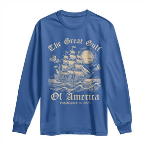 The Great Gulf Of USA Long Sleeve Shirt Established in 2025 TS02 Royal Blue Print Your Wear