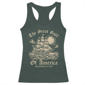The Great Gulf Of USA Racerback Tank Top Established in 2025 TS02 Dark Forest Green Print Your Wear