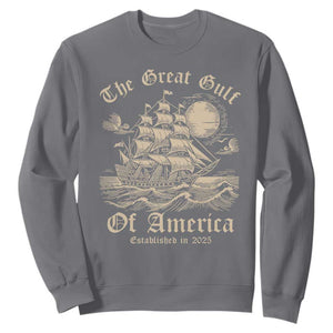 The Great Gulf Of USA Sweatshirt Established in 2025 TS02 Charcoal Print Your Wear