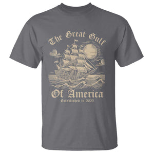 The Great Gulf Of USA T Shirt Established in 2025 TS02 Charcoal Print Your Wear