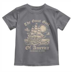 The Great Gulf Of USA Toddler T Shirt Established in 2025 TS02 Charcoal Print Your Wear