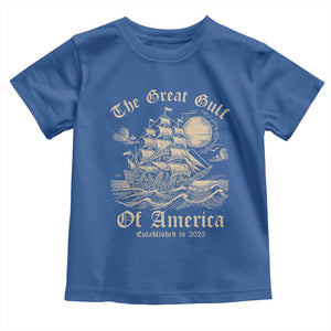 The Great Gulf Of USA Toddler T Shirt Established in 2025 TS02 Royal Blue Print Your Wear