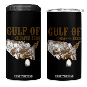 Gulf of Mexico Eggs 4 in 1 Can Cooler Tumbler TS02 One Size: 16 oz White Print Your Wear