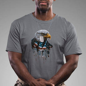 Patriotic American Eagle T Shirt 4th Of July US Flag TS02 Charcoal Print Your Wear