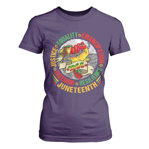 Juneteenth 1865 T Shirt For Women Freedom Justice Equality Emancipation Resilience Independence Day TS02 Purple Print Your Wear