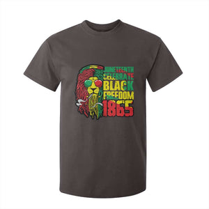 Juneteenth T Shirt For Kid Celebrate Black Freedom 1865 Dope Dreadlocks Lion Locs Rasta Hair TS02 Dark Chocolate Print Your Wear