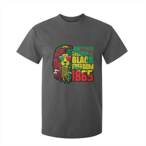 Juneteenth T Shirt For Kid Celebrate Black Freedom 1865 Dope Dreadlocks Lion Locs Rasta Hair TS02 Dark Heather Print Your Wear