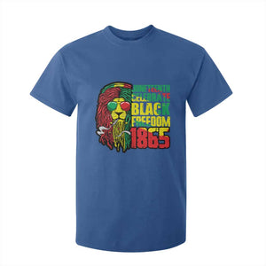 Juneteenth T Shirt For Kid Celebrate Black Freedom 1865 Dope Dreadlocks Lion Locs Rasta Hair TS02 Royal Blue Print Your Wear