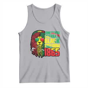 Juneteenth Tank Top Celebrate Black Freedom 1865 Dope Dreadlocks Lion Locs Rasta Hair TS02 Athletic Heather Print Your Wear