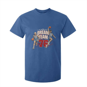 Dream Team 76 Founding Fathers Playing Basketball T Shirt For Kid Funny George Washington Abraham Lincoln Patriotic Sports Fan TS02 Royal Blue Print Your Wear