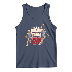 Dream Team 76 Founding Fathers Playing Basketball Tank Top Funny George Washington Abraham Lincoln Patriotic Sports Fan TS02 Navy Print Your Wear