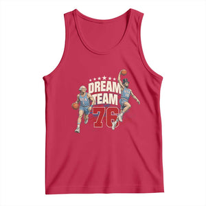 Dream Team 76 Founding Fathers Playing Basketball Tank Top Funny George Washington Abraham Lincoln Patriotic Sports Fan TS02 Red Print Your Wear