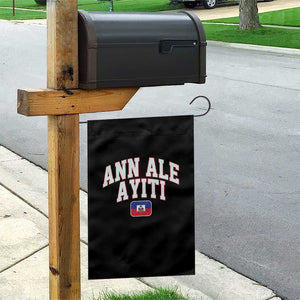 Ann Ale Ayiti Collegiate Athletic Sport Style Garden Flag Let's Go Haiti Haitian Flag and Coat of Arms Pride TS02 Print Your Wear