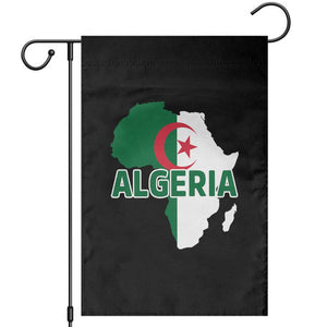 Algeria Algerian Pride Map of Africa Heritage Graphic Garden Flag Patriotic North African Roots National Flag TS02 Black Print Your Wear