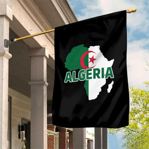 Algeria Algerian Pride Map of Africa Heritage Graphic Garden Flag Patriotic North African Roots National Flag TS02 Print Your Wear